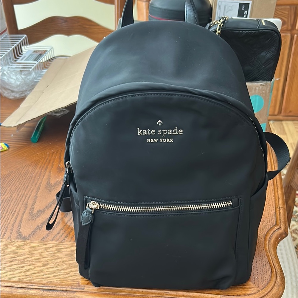 Sold!!!!!!  Kate Spade Black Backpack with Adjustable Straps